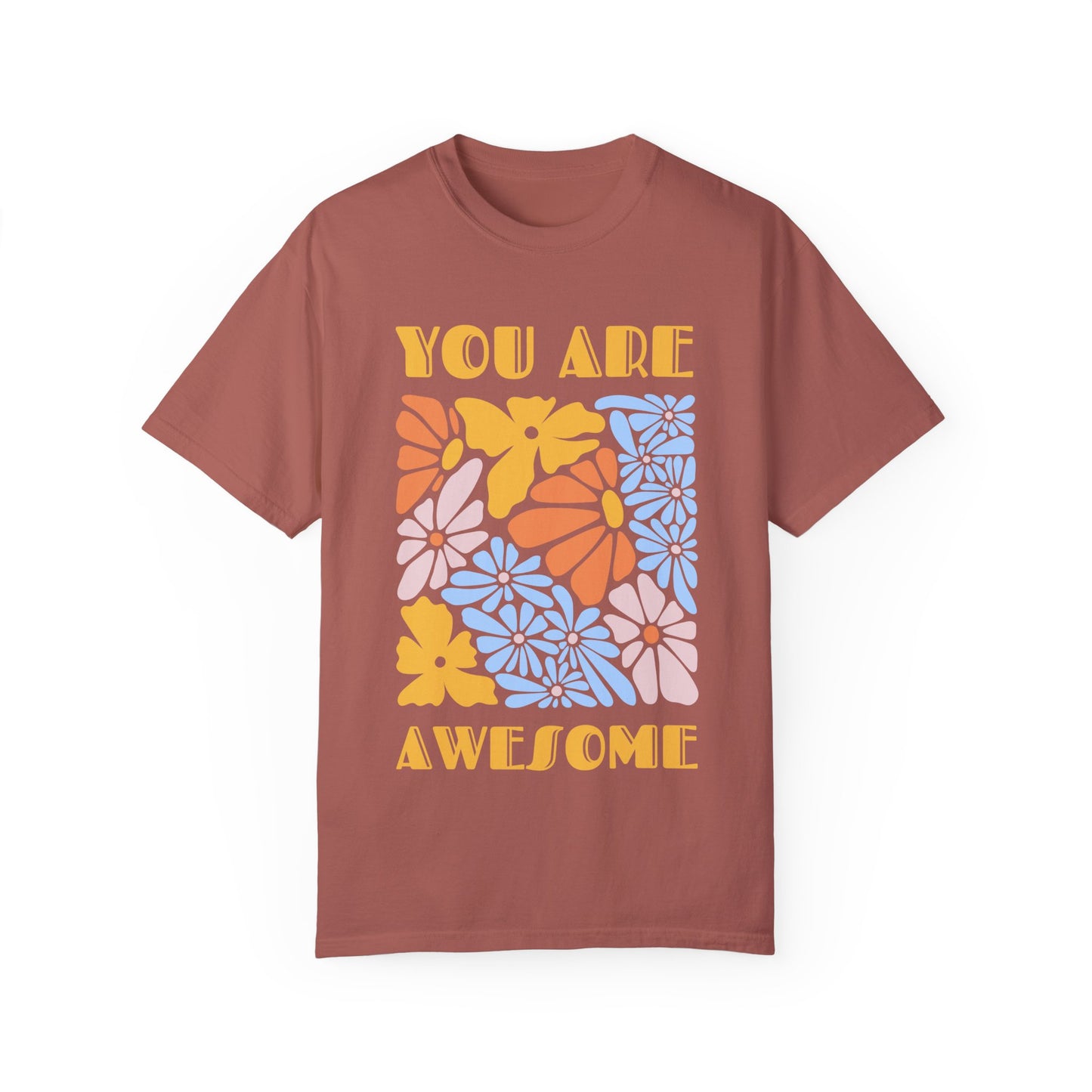 Boho Shirts | Comfort Colors Unisex Garment-Dyed T-Shirt - You Are Awesome Motivational Shirt