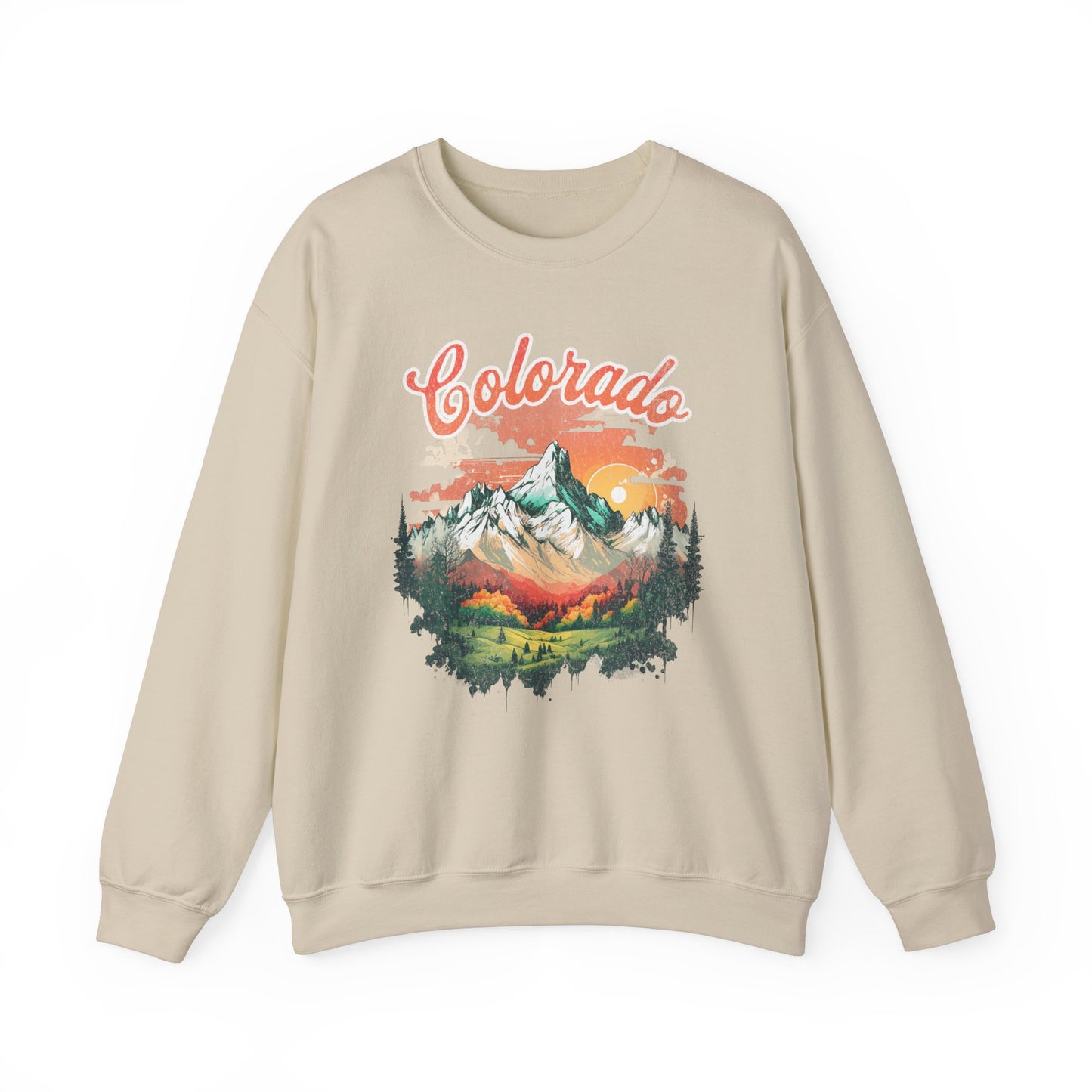 Colorado T Shirts | Rocky Mountain Sunset Unisex Sweatshirt