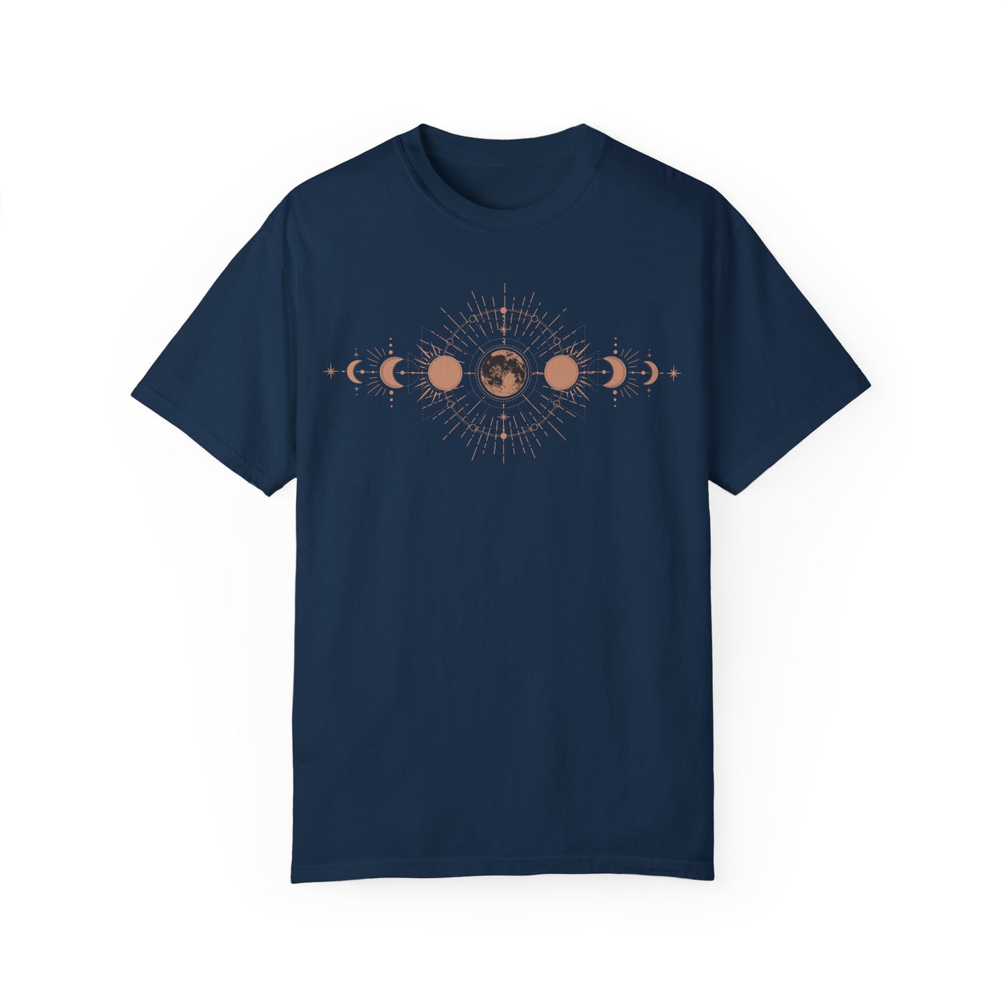 Moon Phase Boho Shirts |  Unisex Garment-Dyed Relaxed Fit Comfort Color Shirts