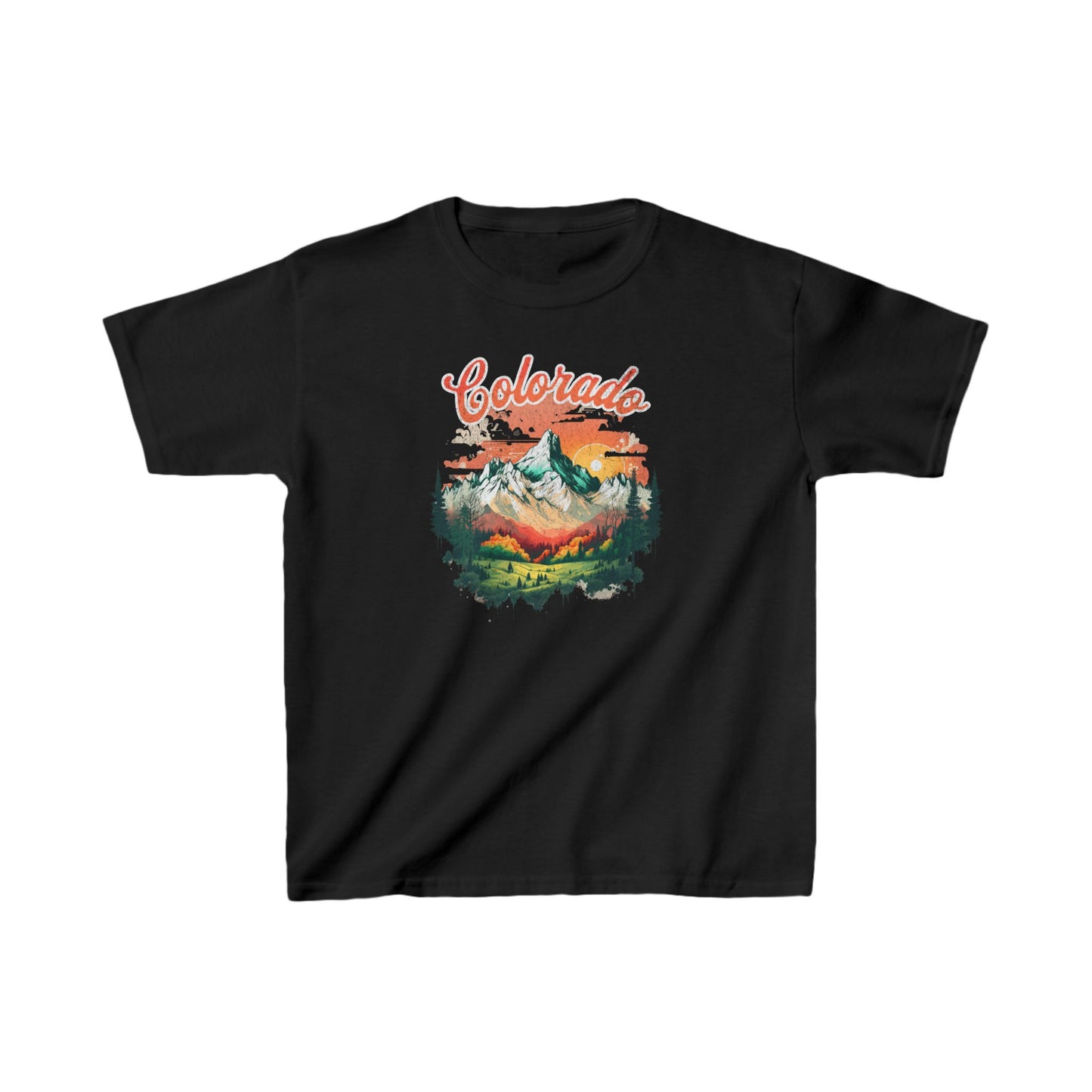 Colorado T Shirts | Retro Sunset Youth T-Shirt