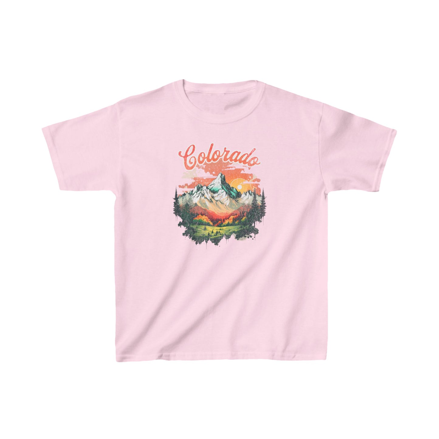 Colorado T Shirts | Retro Sunset Youth T-Shirt