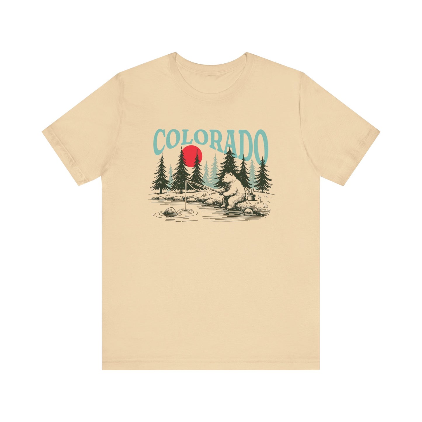 Colorado T Shirts | Mountain Bear Fishing Unisex T-Shirt