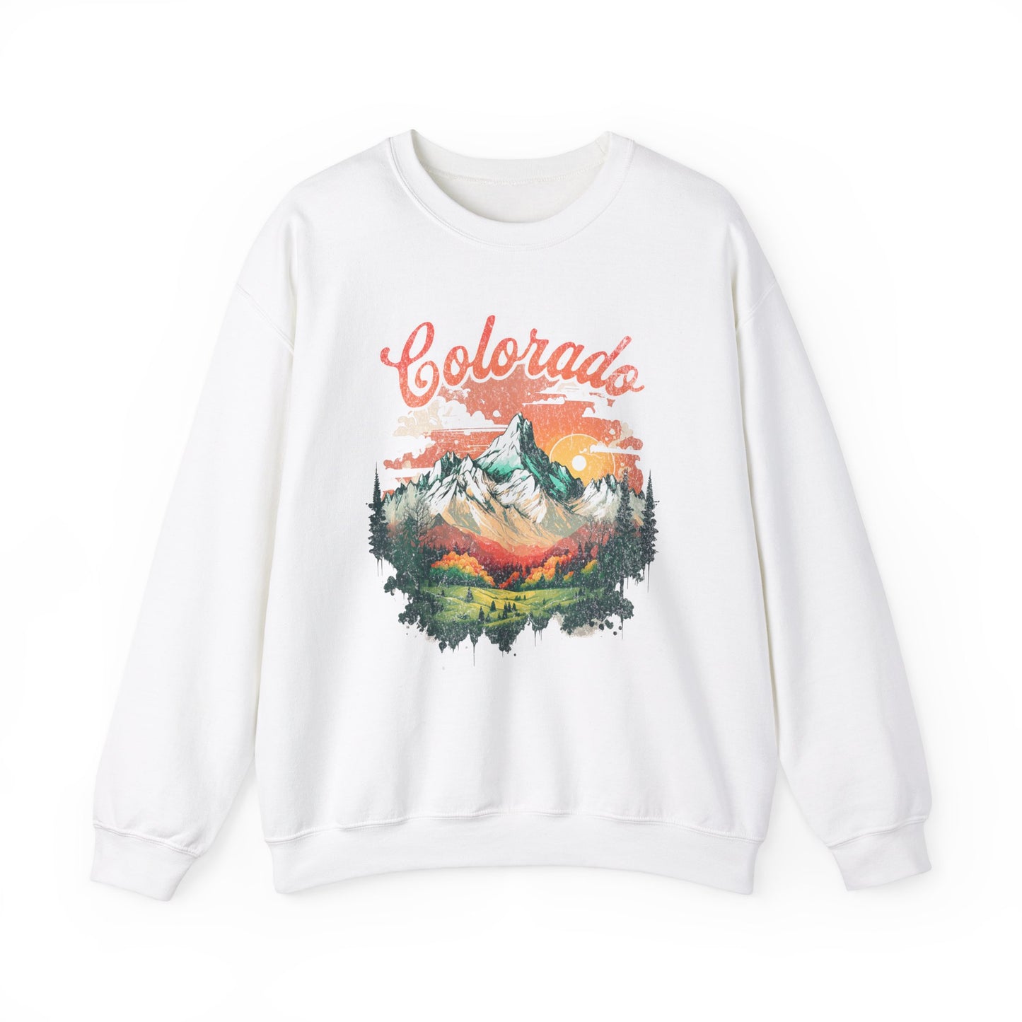 Colorado T Shirts | Rocky Mountain Sunset Unisex Sweatshirt