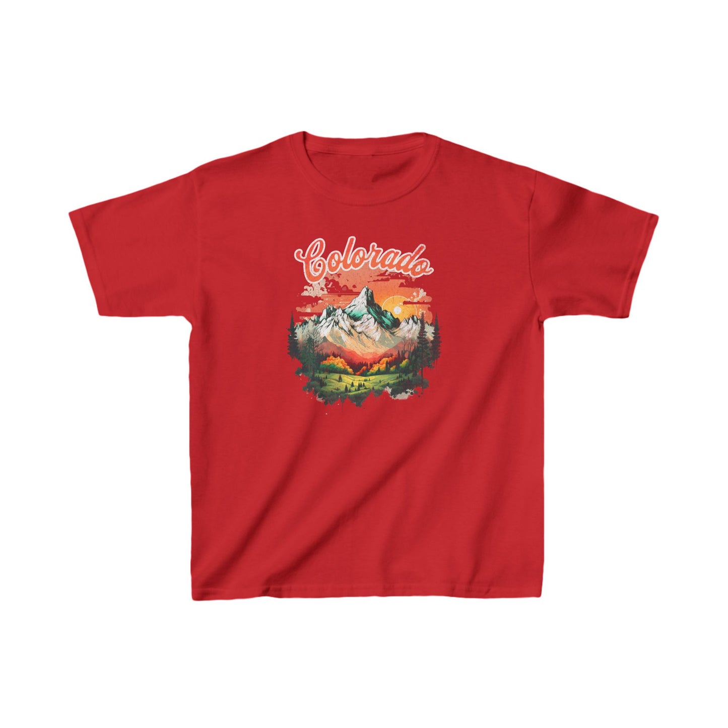 Colorado T Shirts | Retro Sunset Youth T-Shirt