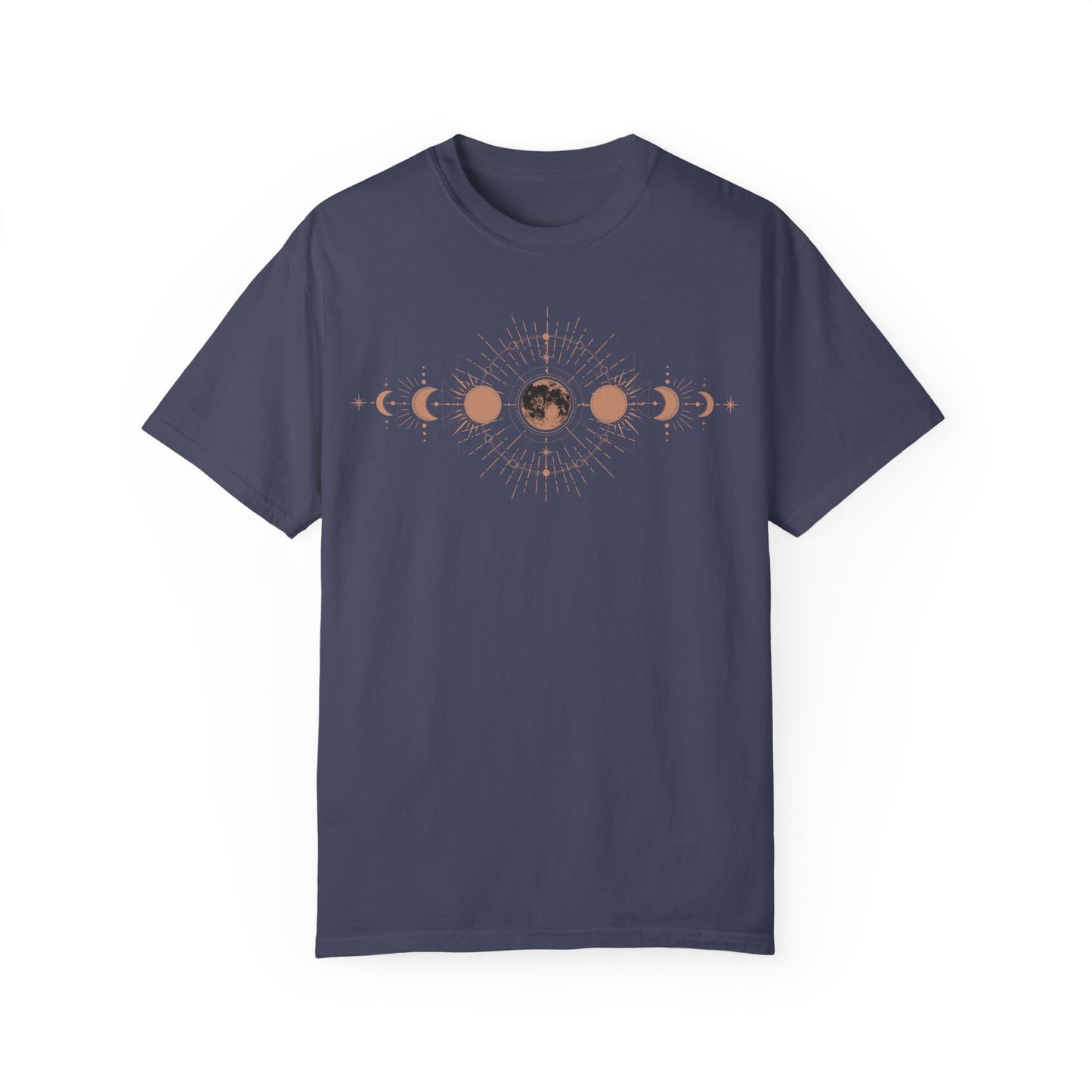 Moon Phase Boho Shirts |  Unisex Garment-Dyed Relaxed Fit Comfort Color Shirts