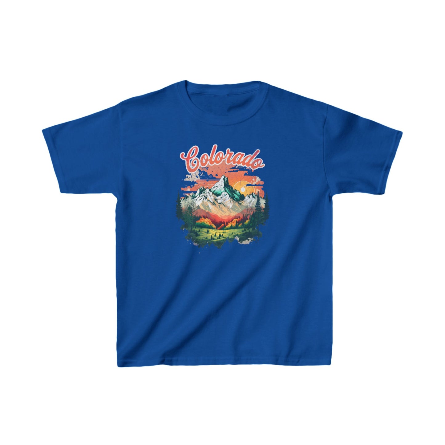 Colorado T Shirts | Retro Sunset Youth T-Shirt