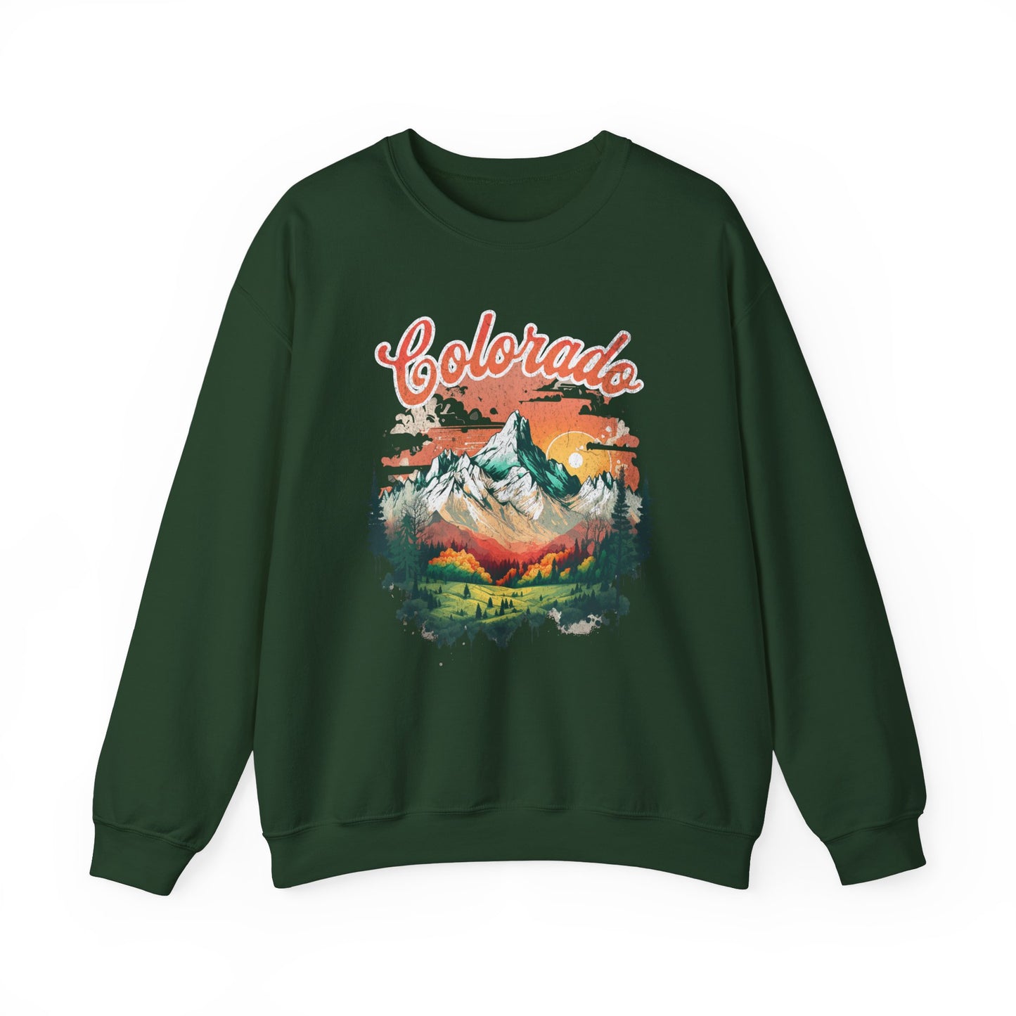 Colorado T Shirts | Rocky Mountain Sunset Unisex Sweatshirt