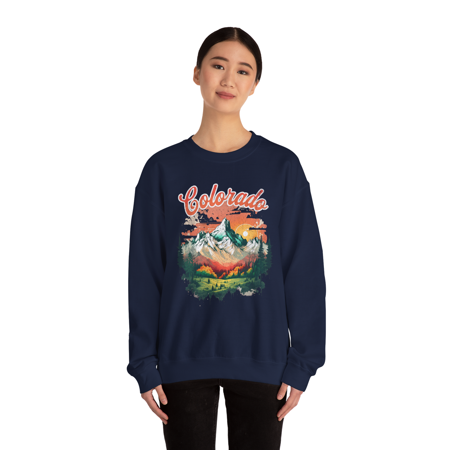 Colorado T Shirts | Rocky Mountain Sunset Unisex Sweatshirt