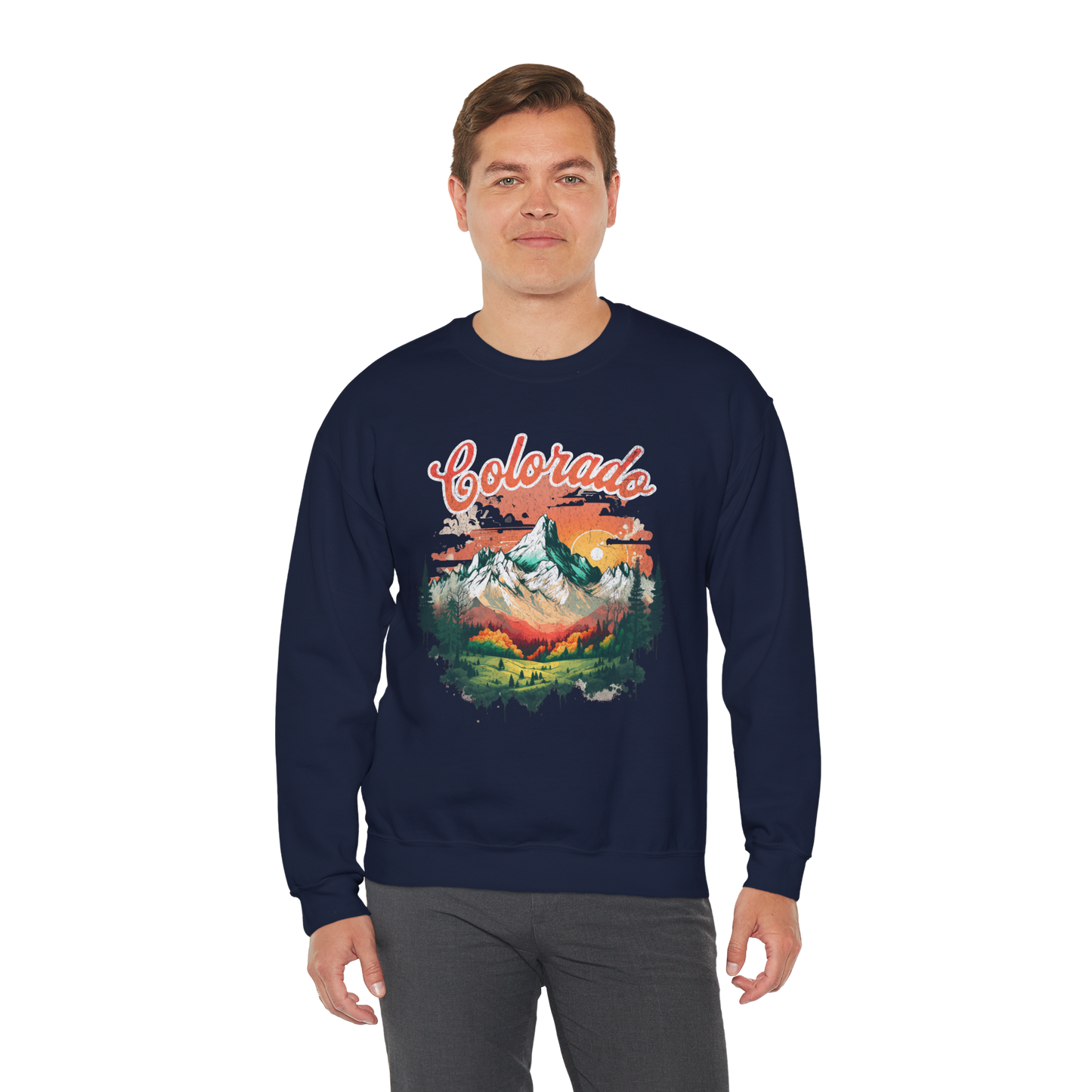 Colorado T Shirts | Rocky Mountain Sunset Unisex Sweatshirt