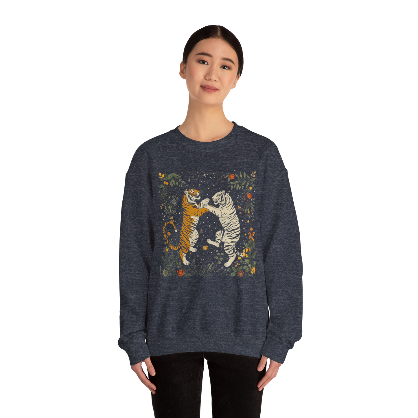 Boho Shirts | Super Comfy Hand Drawn Tigers Unisex Sweatshirt