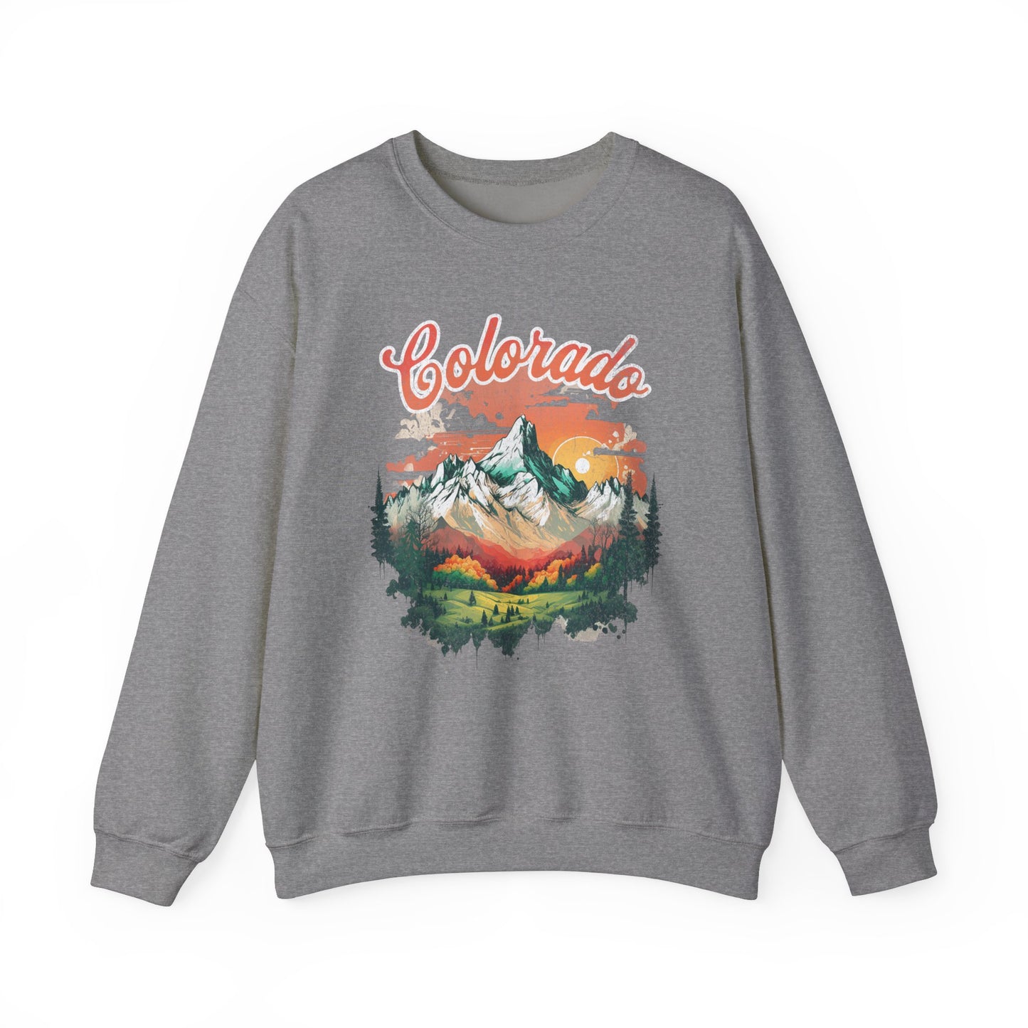 Colorado T Shirts | Rocky Mountain Sunset Unisex Sweatshirt