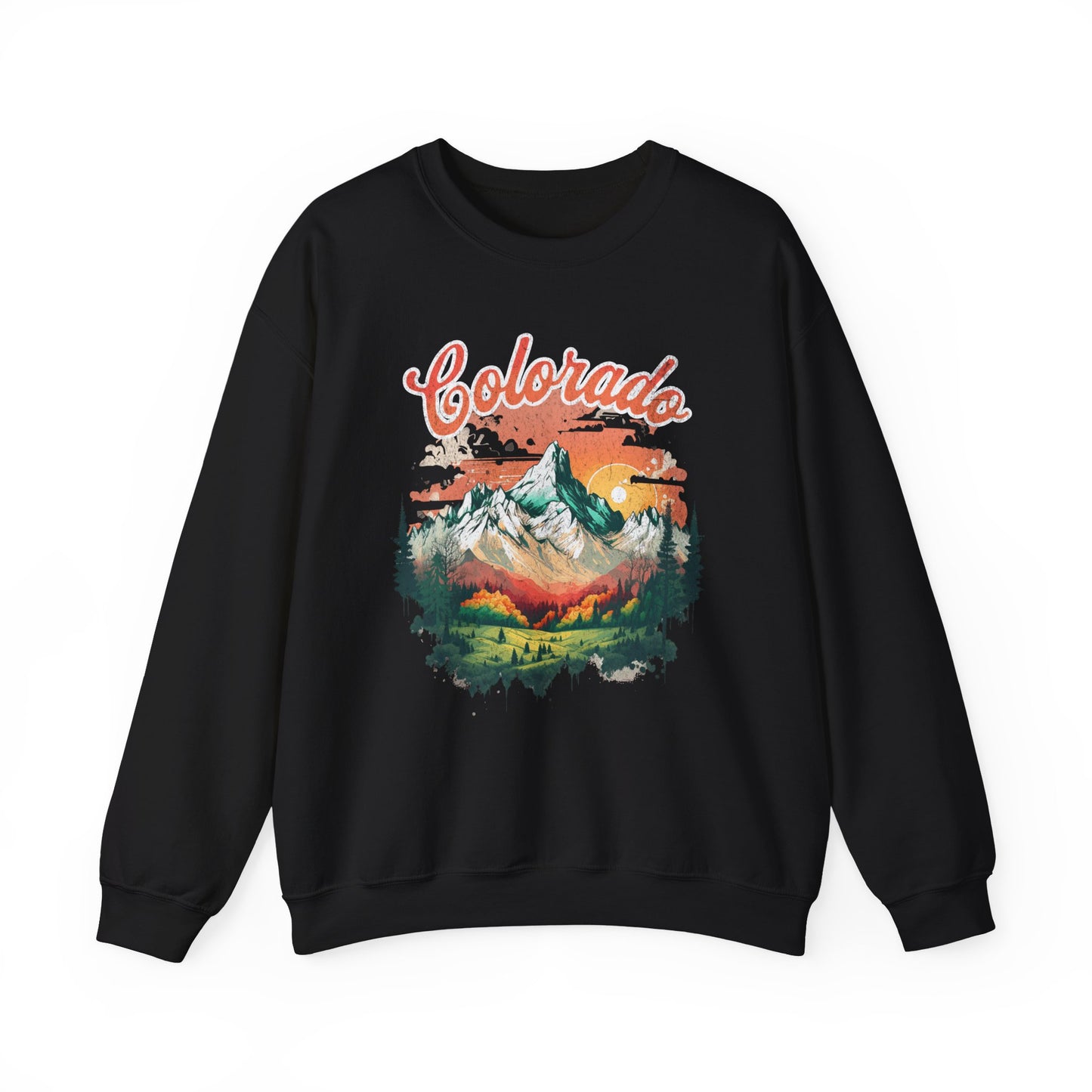 Colorado T Shirts | Rocky Mountain Sunset Unisex Sweatshirt